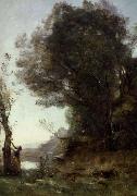 Jean Baptiste Camille  Corot appelskord i ariccia oil painting picture wholesale